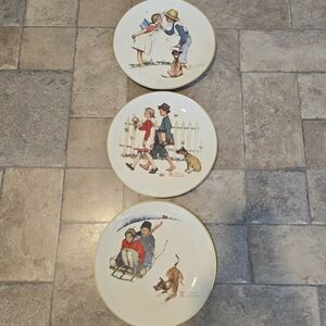 Gorham Norman Rockwell Decorative Plates